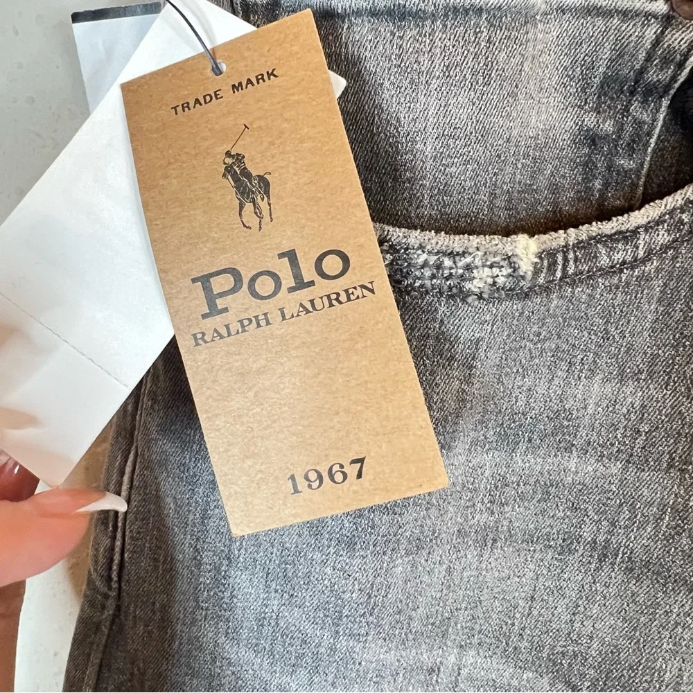 Polo Ralph Lauren Men’s The Sullivan Grey Rope Dyed Slim Jeans Size 35 NWT